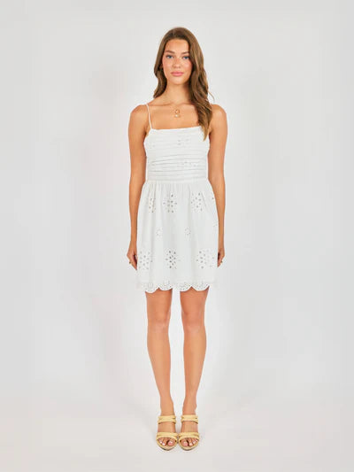Bloom Eyelet Mini Dress
