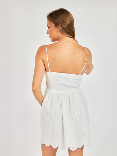 Bloom Eyelet Mini Dress