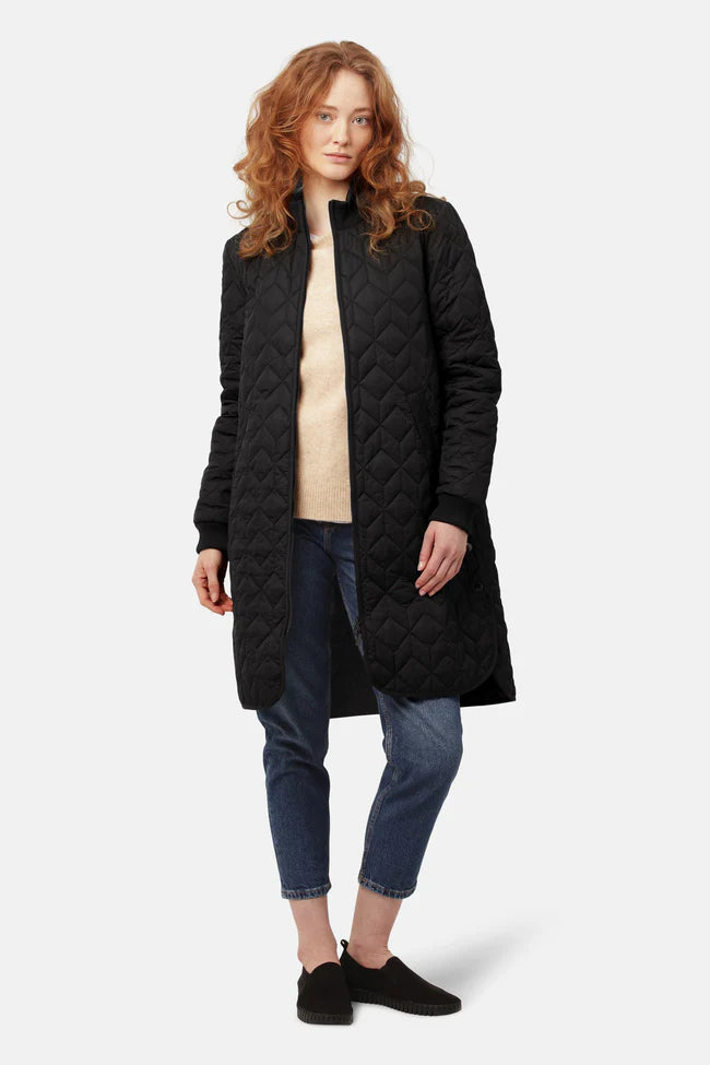 Long Padded Quilt Jacket