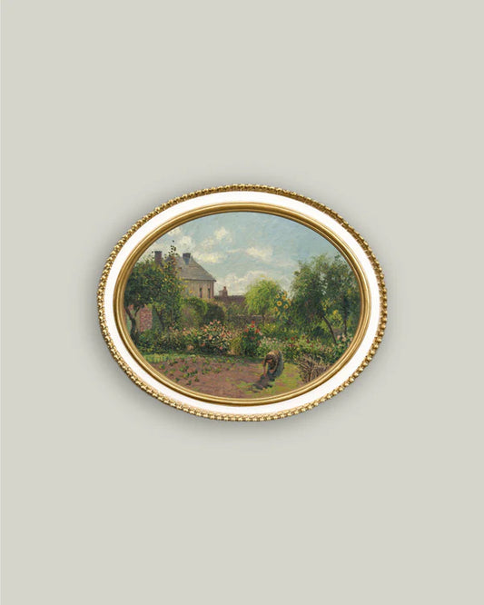 Artist's Garden | Cream Oval Frame
