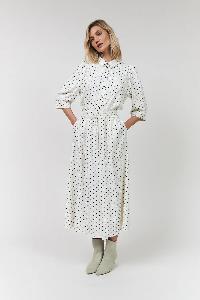 AkaneLL Midi Skirt | Dot Print