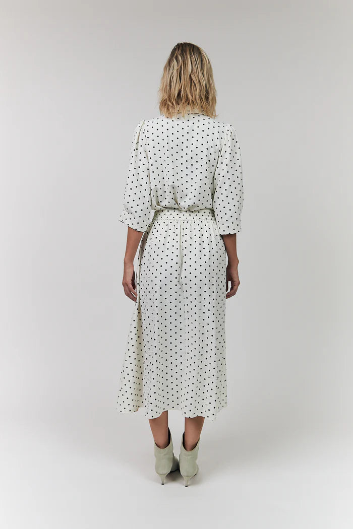 AkaneLL Midi Skirt | Dot Print
