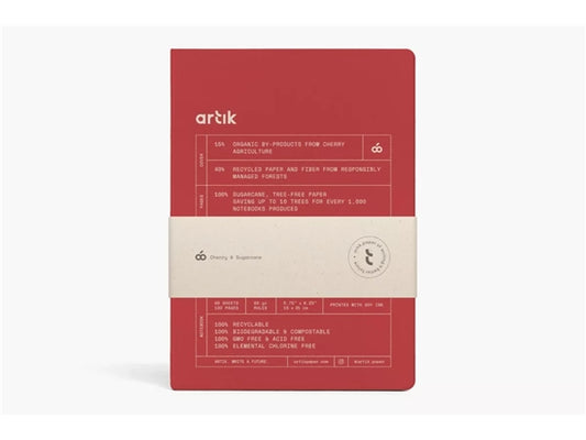 Artik Hard Cover Journal | Ruled | Cherry