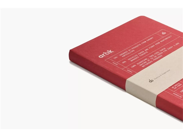 Artik Hard Cover Journal | Ruled | Cherry