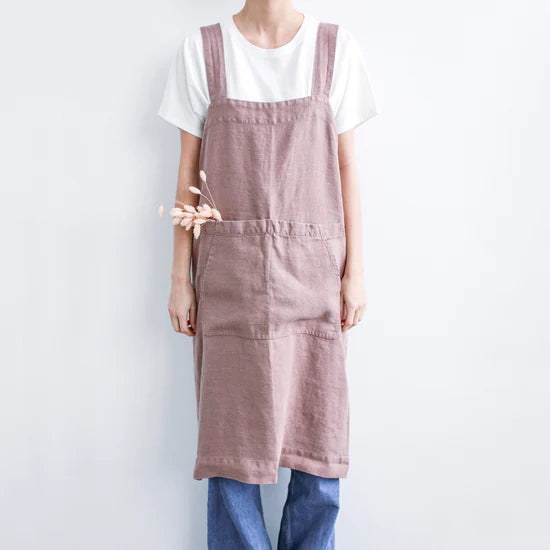 Apron - Taupe Pinafore