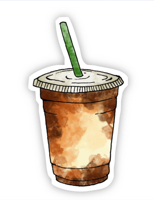 Iced coffee sticker