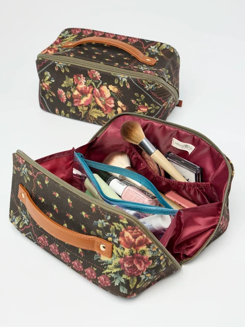 Travel Cosmetic Organizer -  Crafted Bouquets Chocolate