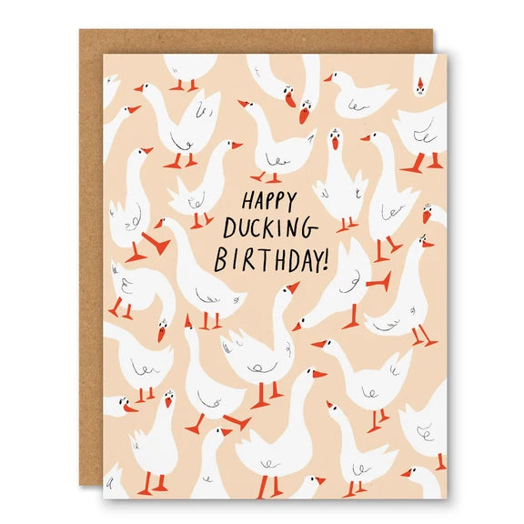 Ducking Birthday Greeting Carrd