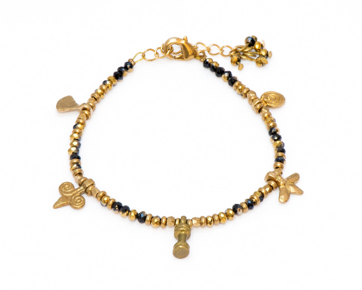 Lucky Bracelet - Black & Golden