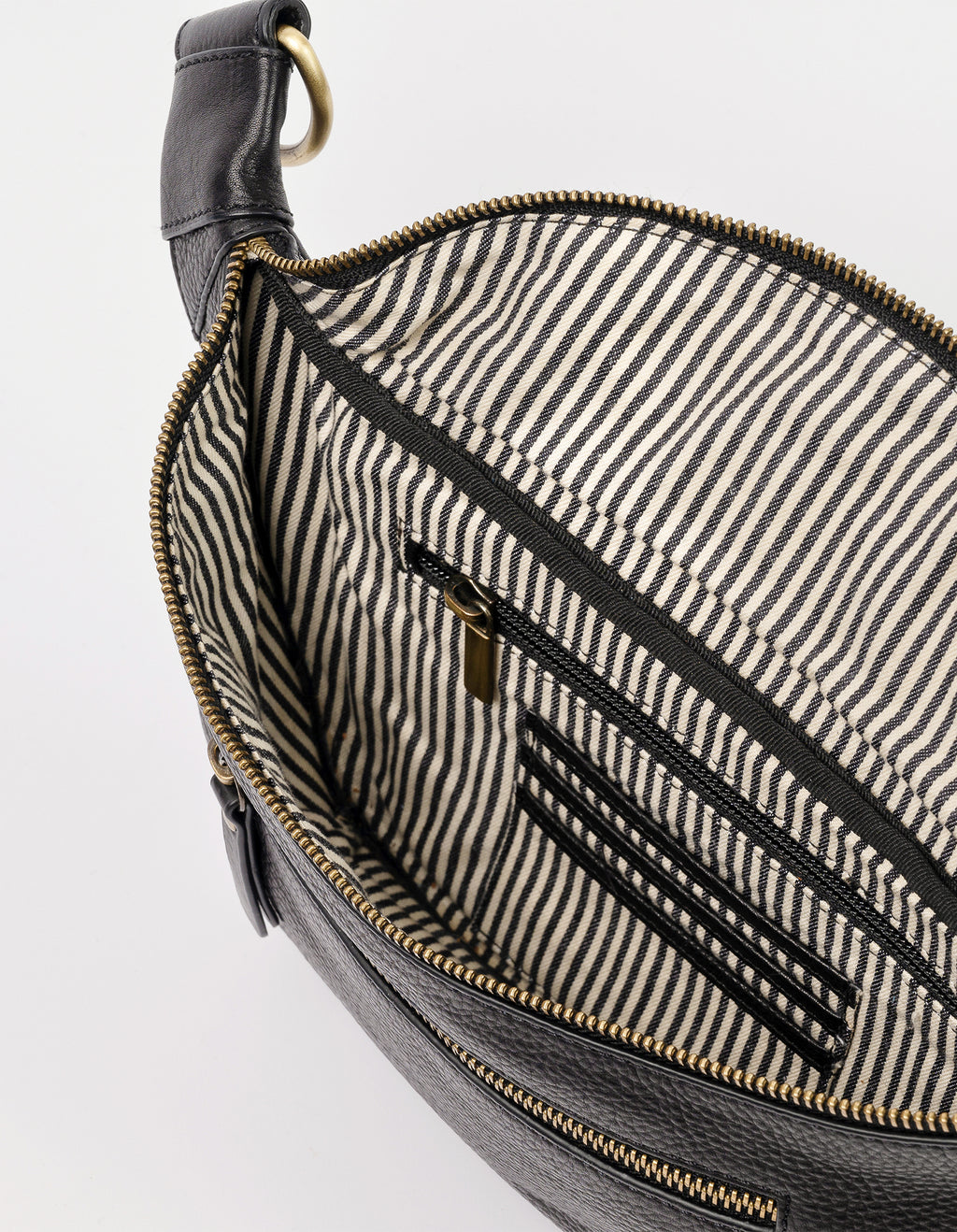 Drew Bum Bag | Black Soft Grain Leather