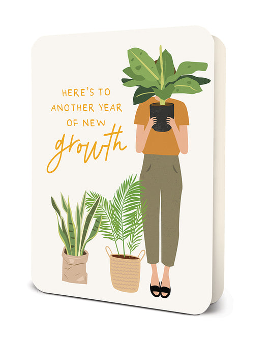Another Year of New Growth Deluxe Greeting Card