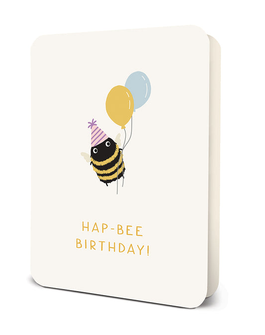 Hap-Bee Birthday Deluxe Greeting Card