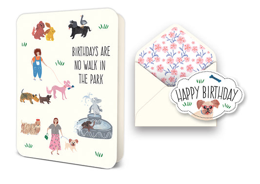 No Walk in the Park Deluxe Greeting Card