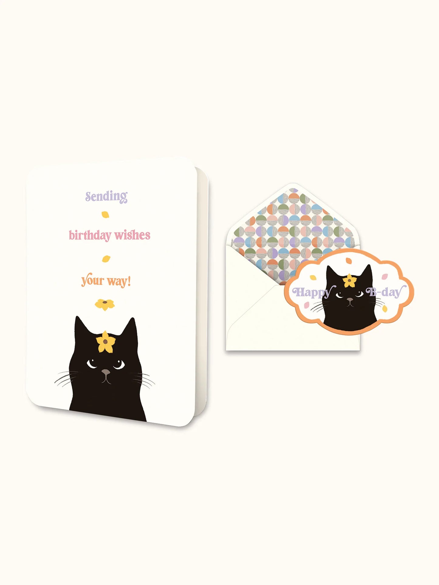 Daisy Cat Birthday Deluxe Greeting Cards