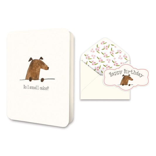 Do I Smell Cake? Deluxe Greeting Card