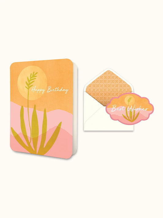 Golden Agave Birthday Deluxe Greeting Cards