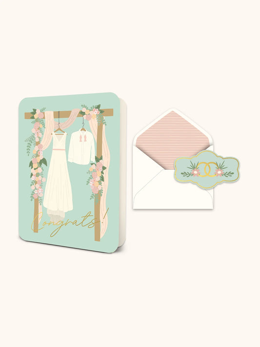 Congrats Wedding Atire Card