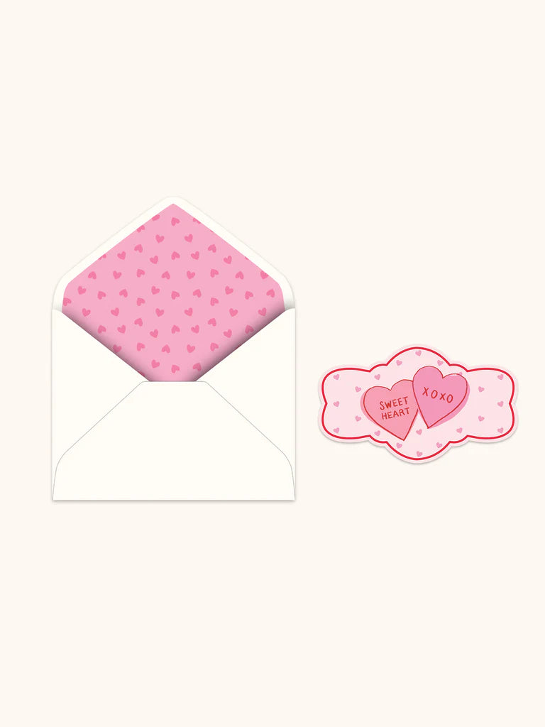 Sweet Candy Hearts Deluxe Greeting Cards