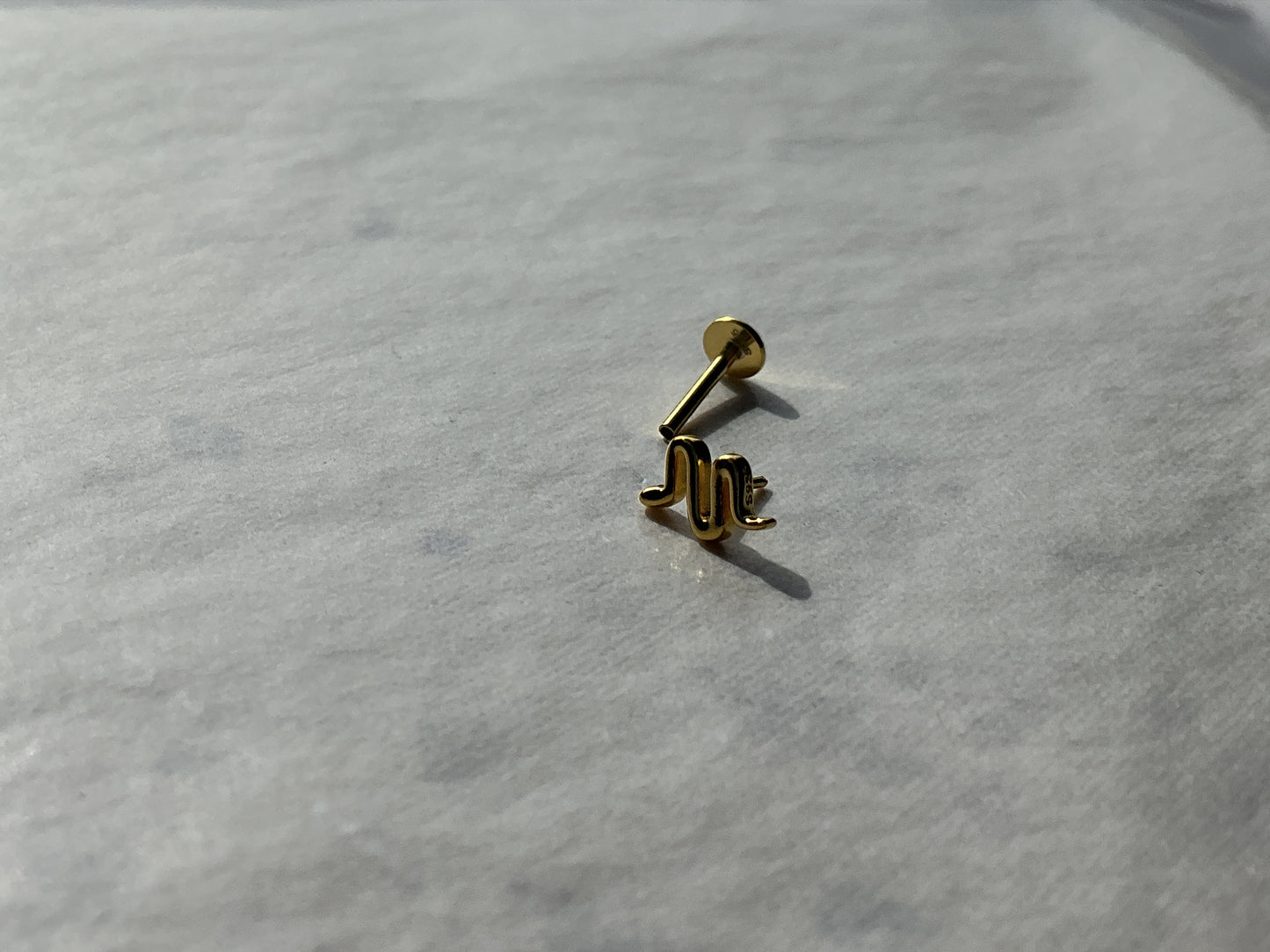 Snake Flatback Earring