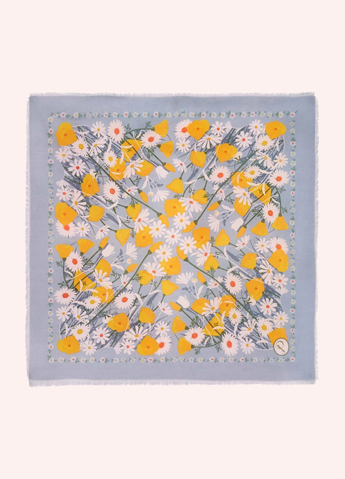 Cotton Bandana Scarf | Marvelous Meadow Blue