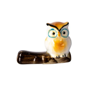 Owl Porcelain Chopsticks Rest