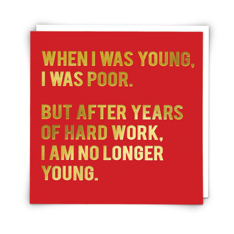 Not Young Card