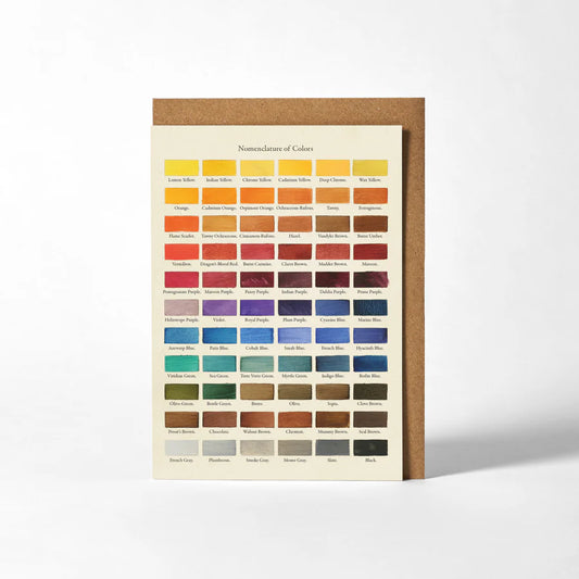 Nomenclature of Colors | Greeting Card