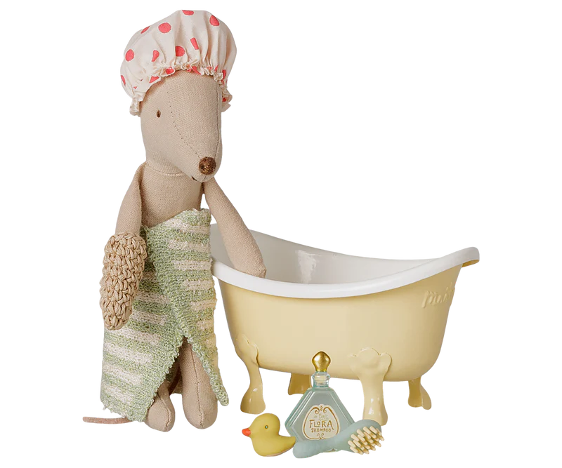 Bathtub set, Mouse - Rose