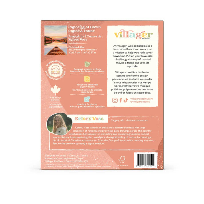 Canoeing At Dawn | 500 Piece Puzzle