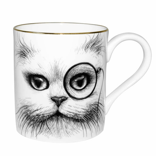 Cat Monocle Majestic Mug