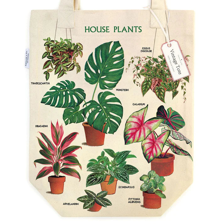 Vintage Tote - House Plants
