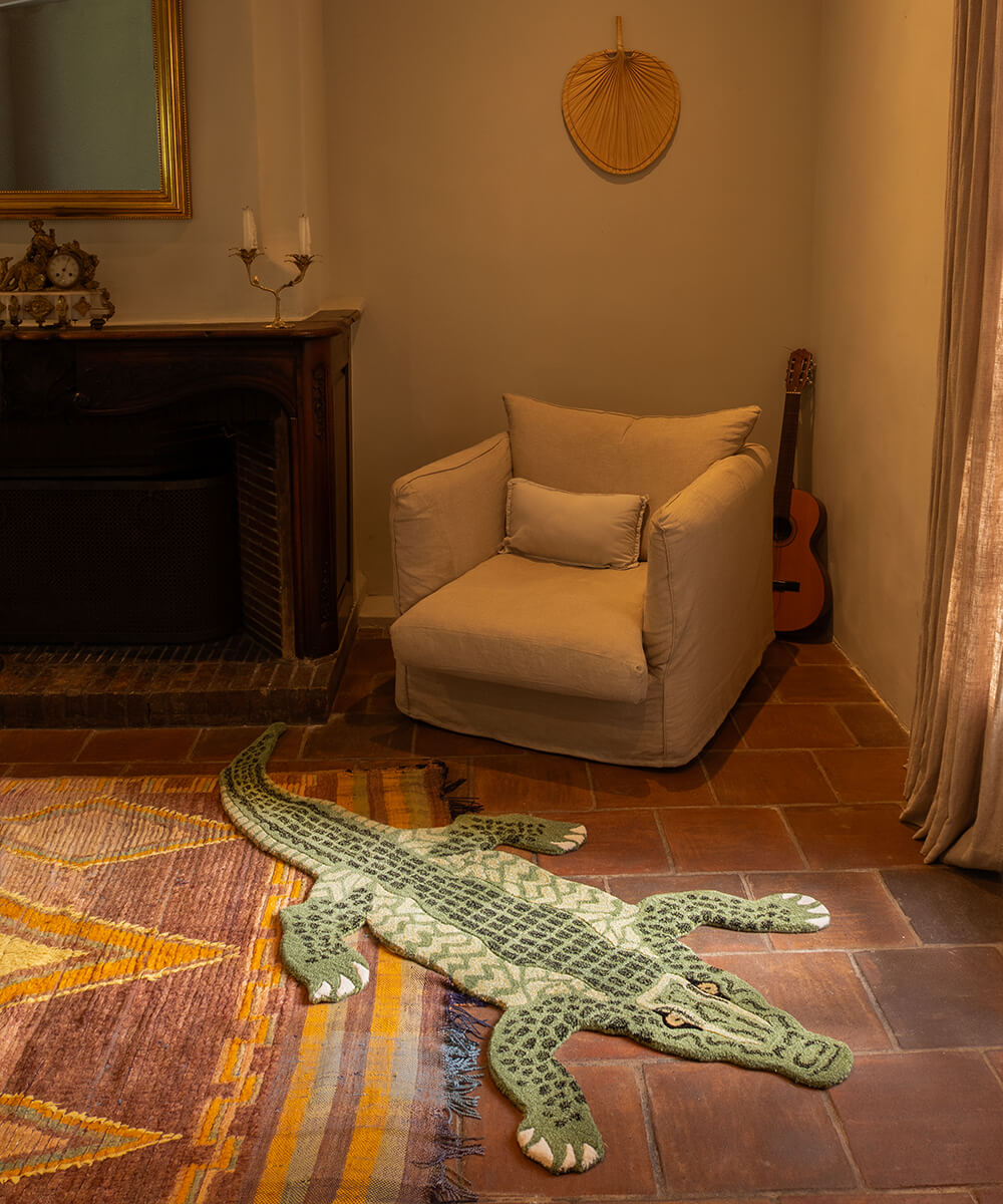 Coolio Crocodile Rug Large