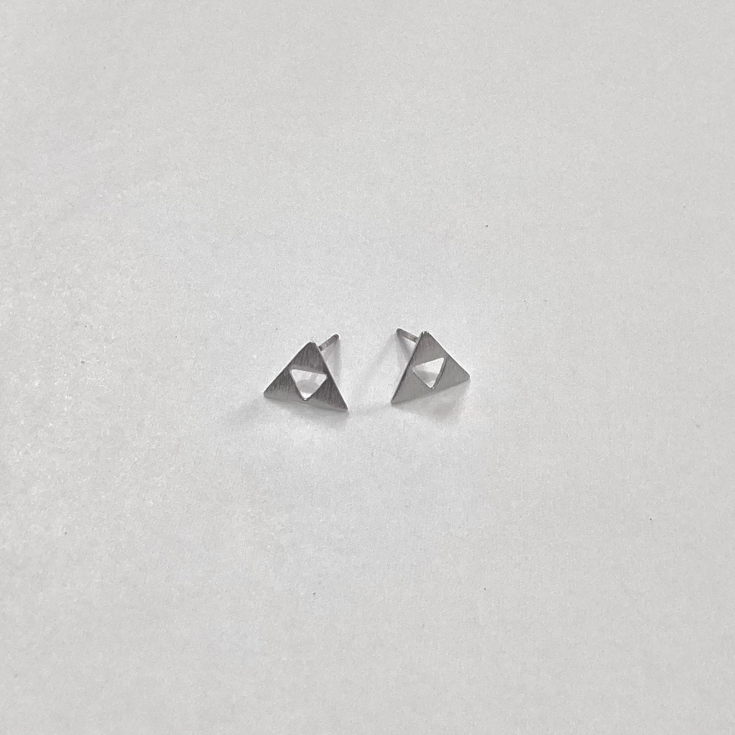 Multi Triangle Earrings | Silver