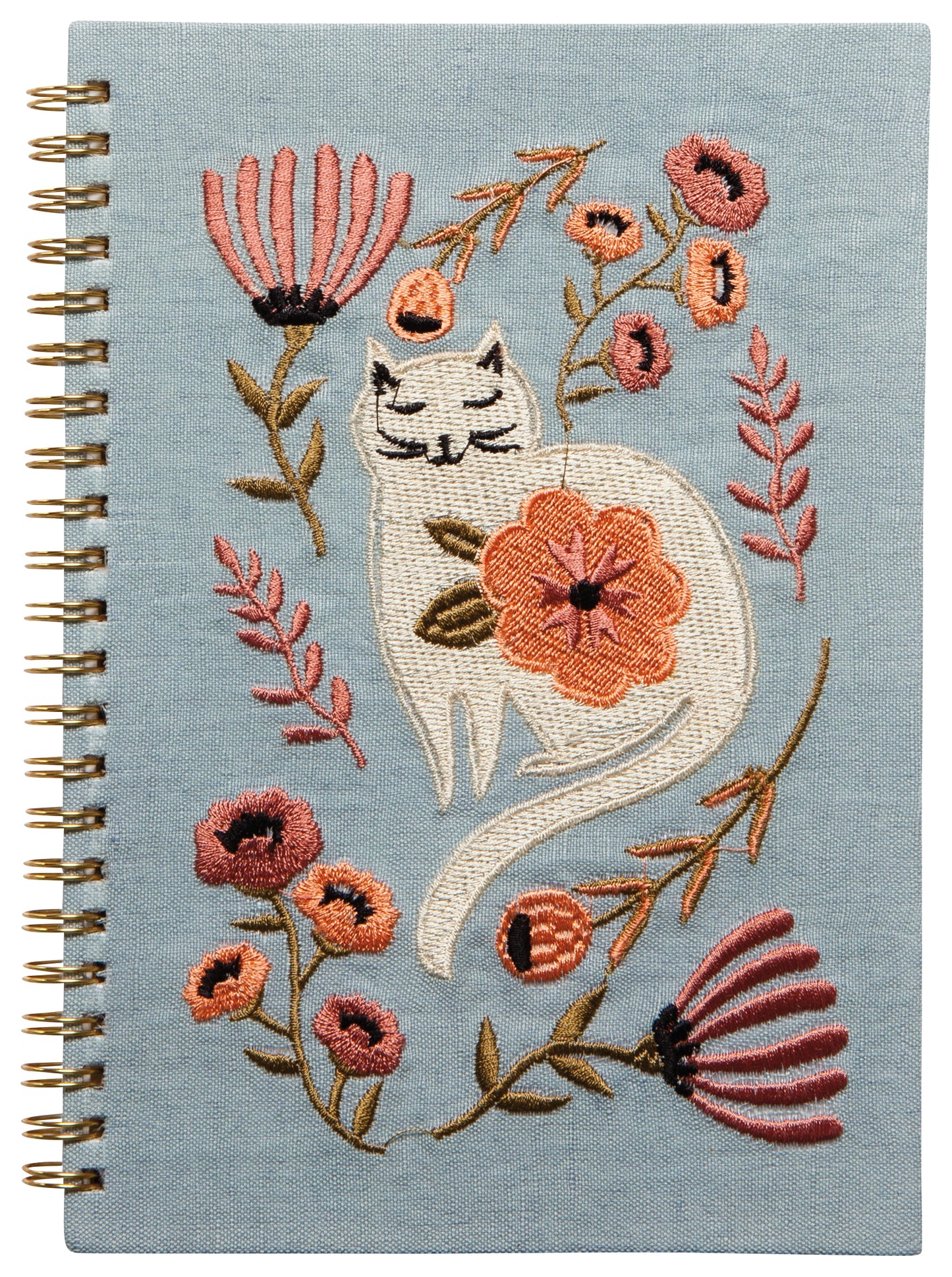 Catbloom Embroidered Notebook