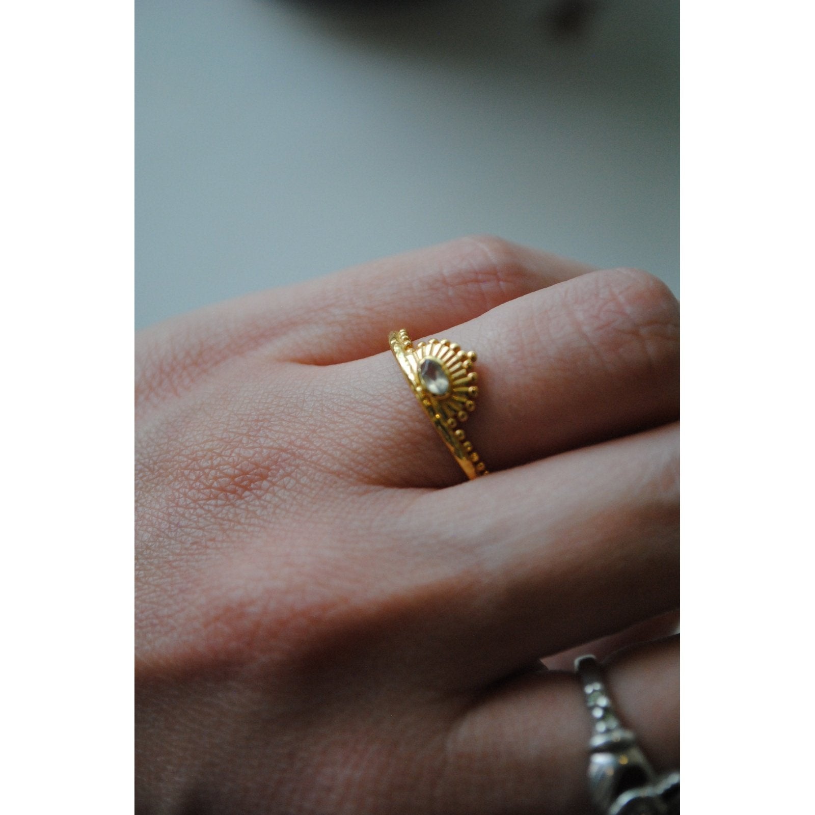 Anise Ring Prenite Gem