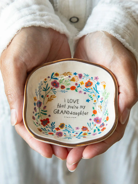 Antiqued Trinket Bowl | Granddaughter