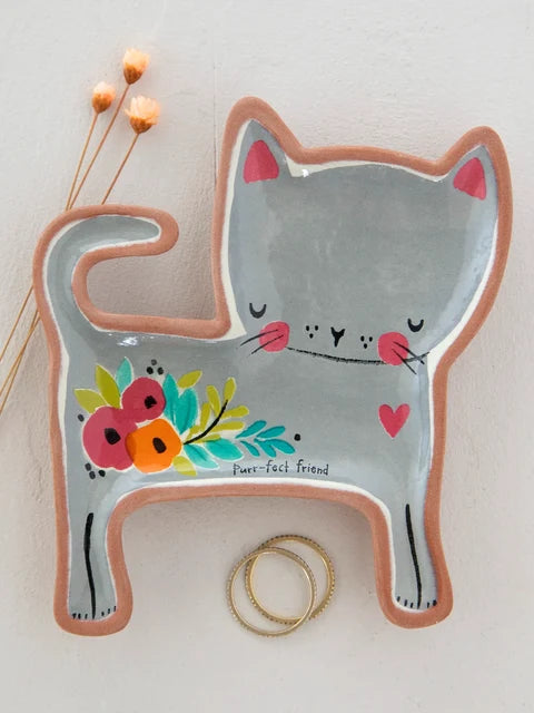 Terracotta Trinket Dish |  Purr-Fect Friend