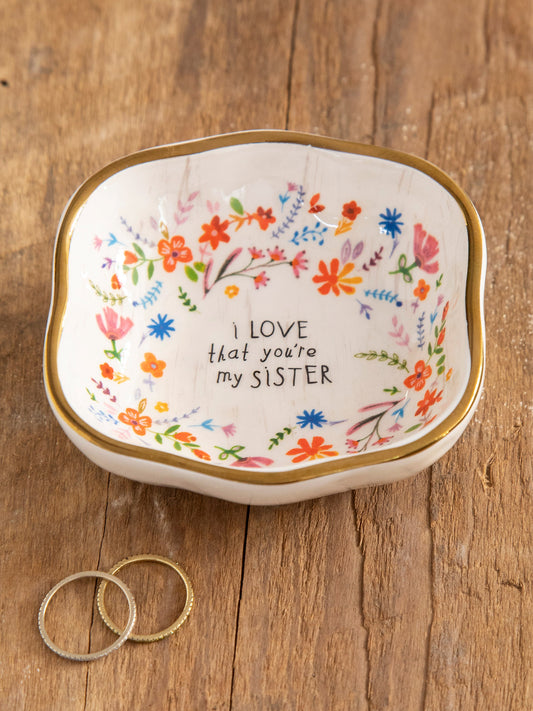 Antiqued Trinket Bowl | Sister