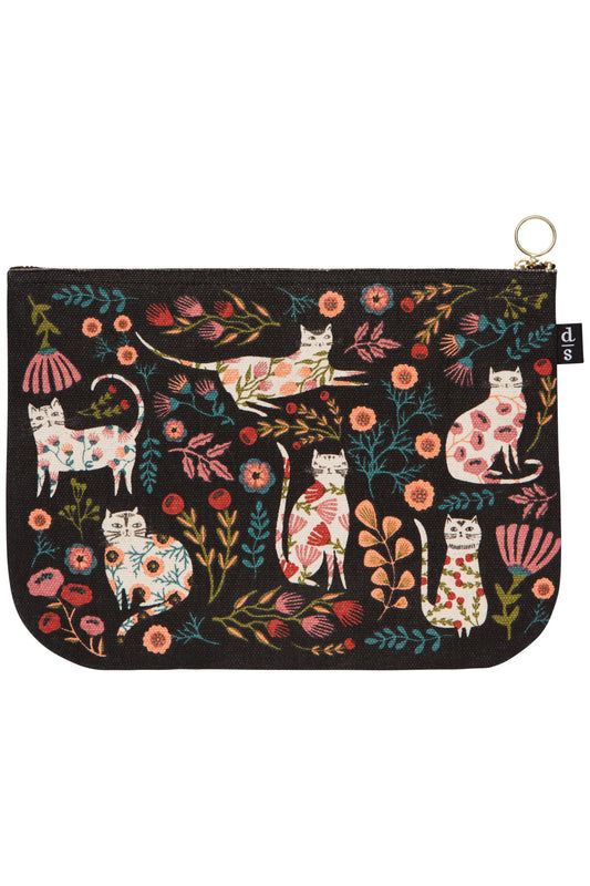 Catbloom Large Zipper Pouch