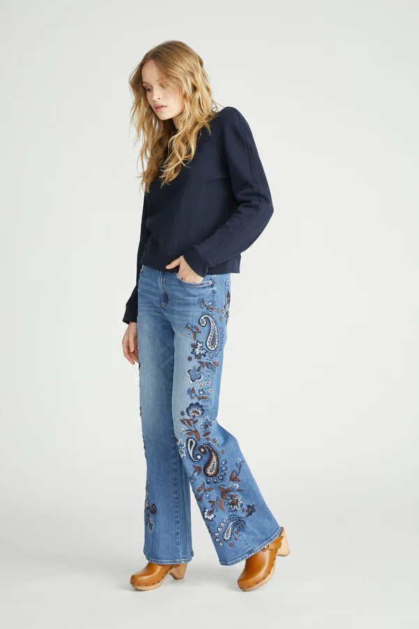 Charlee Wide Leg Jeans | Moody Paisley