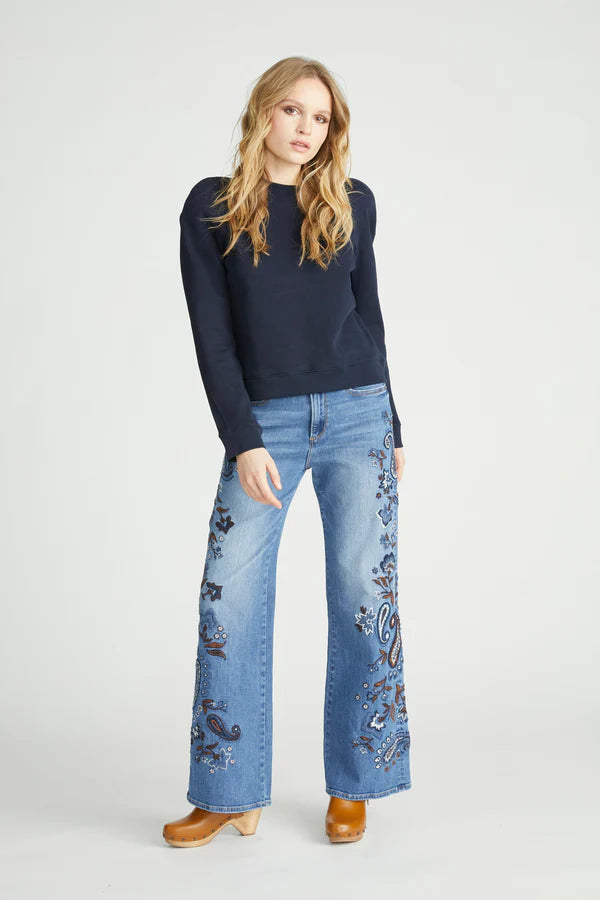 Charlee Wide Leg Jeans | Moody Paisley