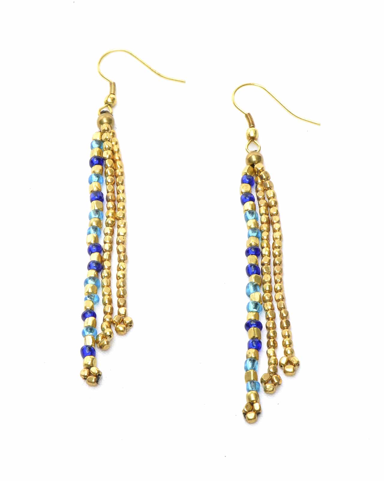 Sun Earrings - Blue