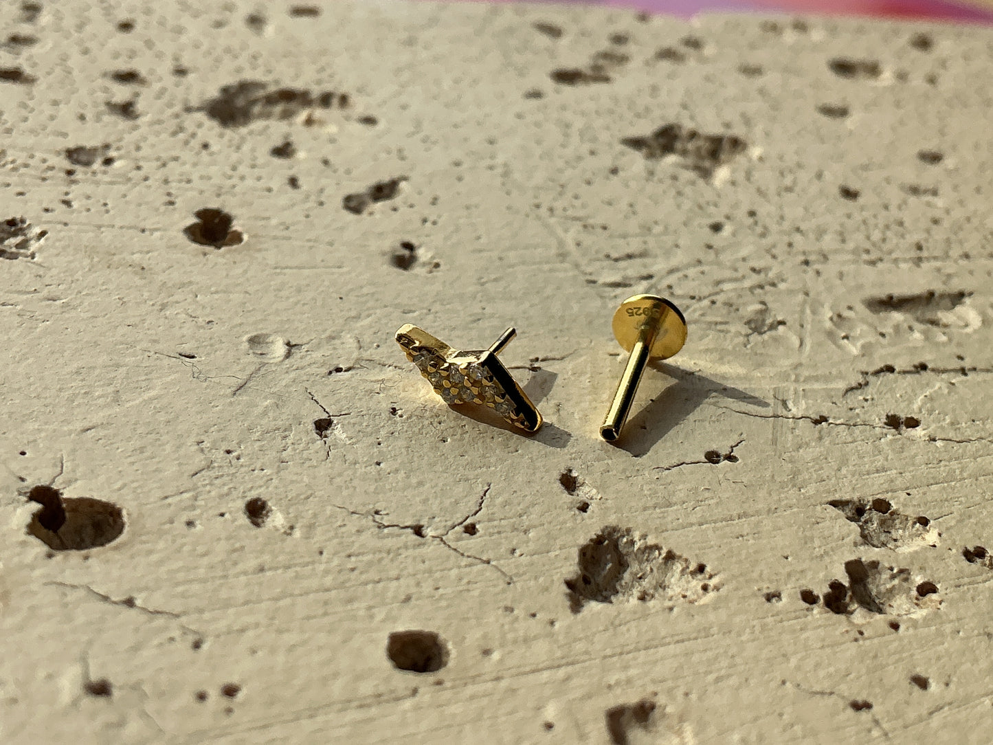 Lightning Flatback Earring