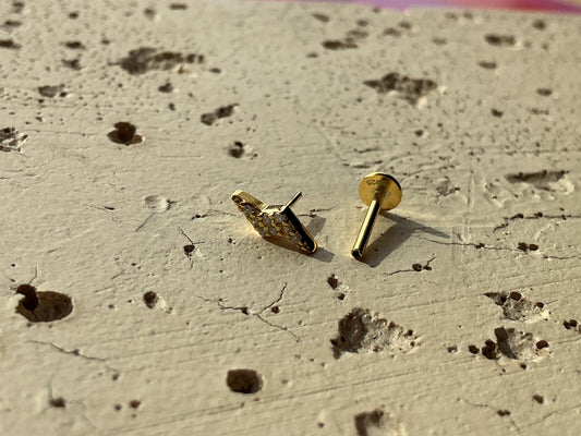 Lightning Flatback Earring
