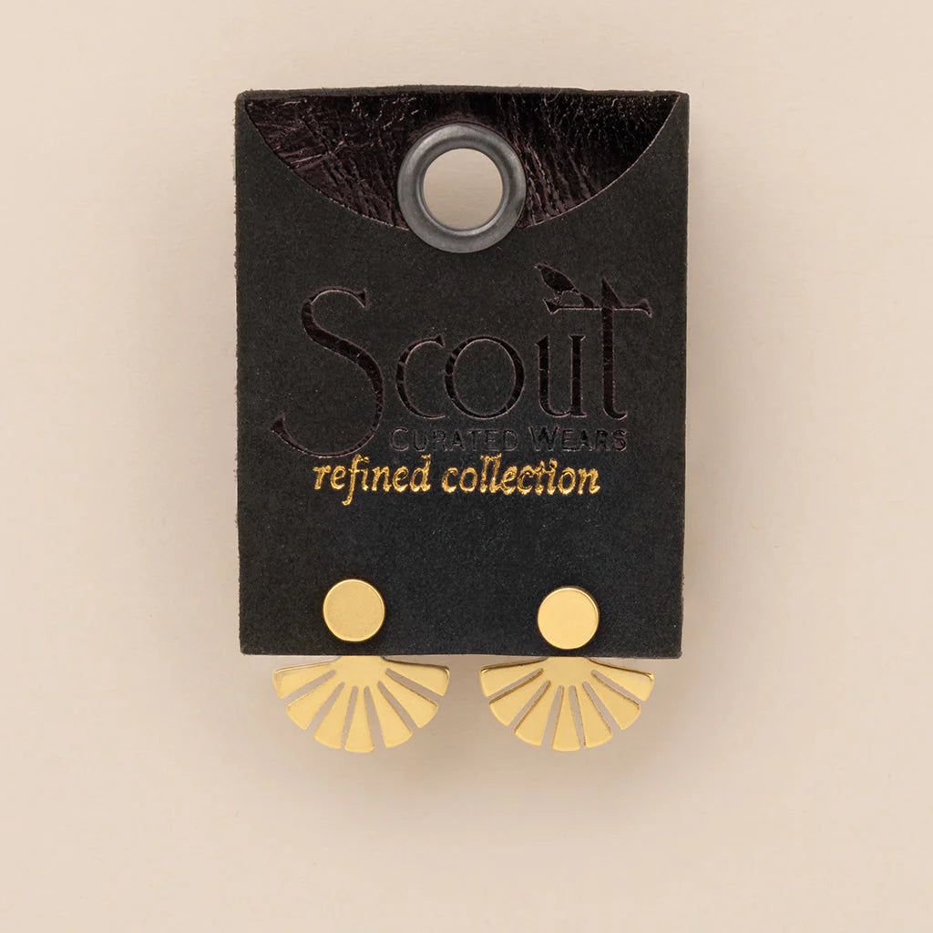Sunburst Ear Jacket Gold Vermeil - Refined Earring Collection