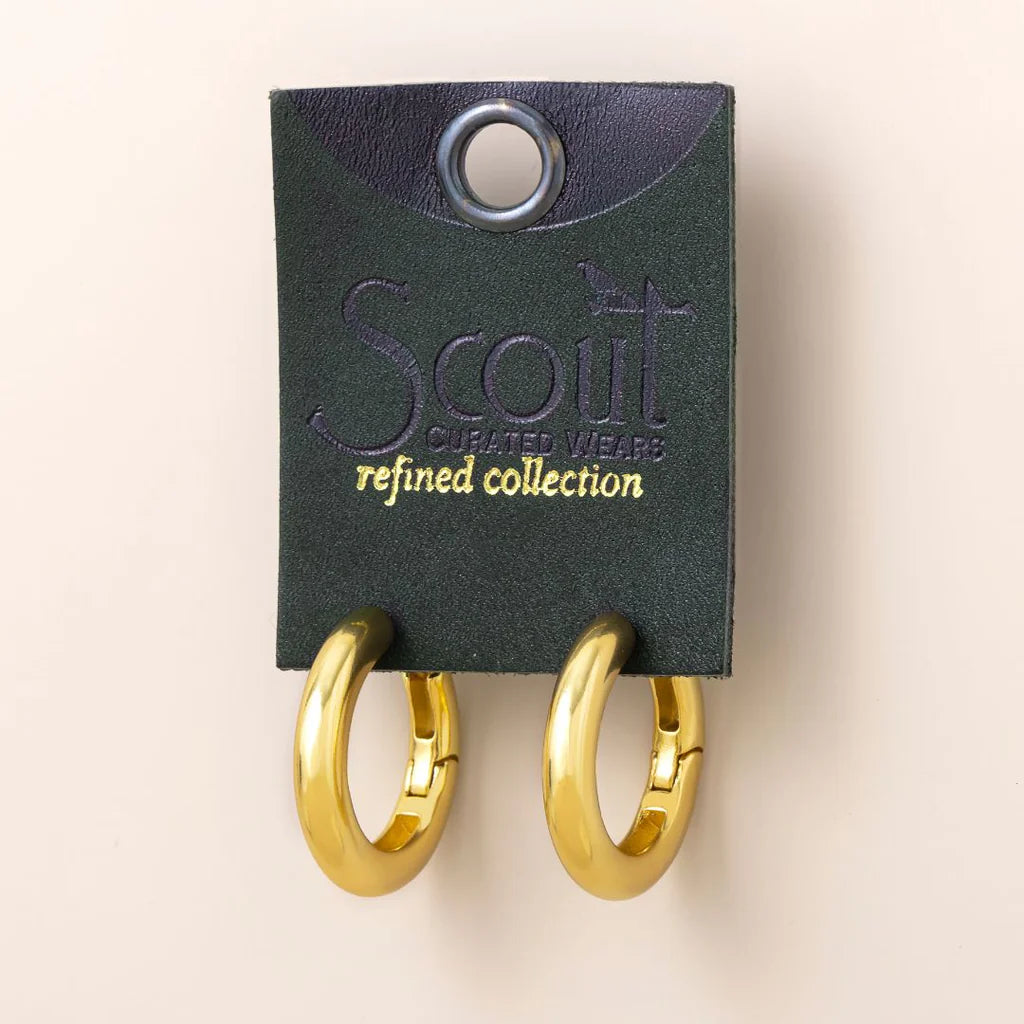 Med Stellar Hoop Gold Vermeil - Refined Earring Collection