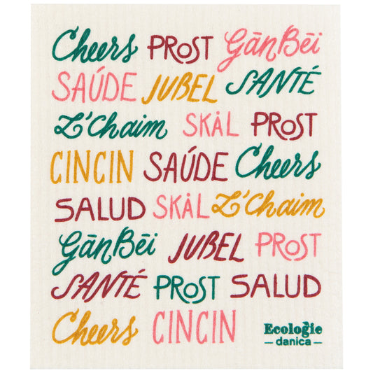Cheers All Around Swedish Dish Cloth