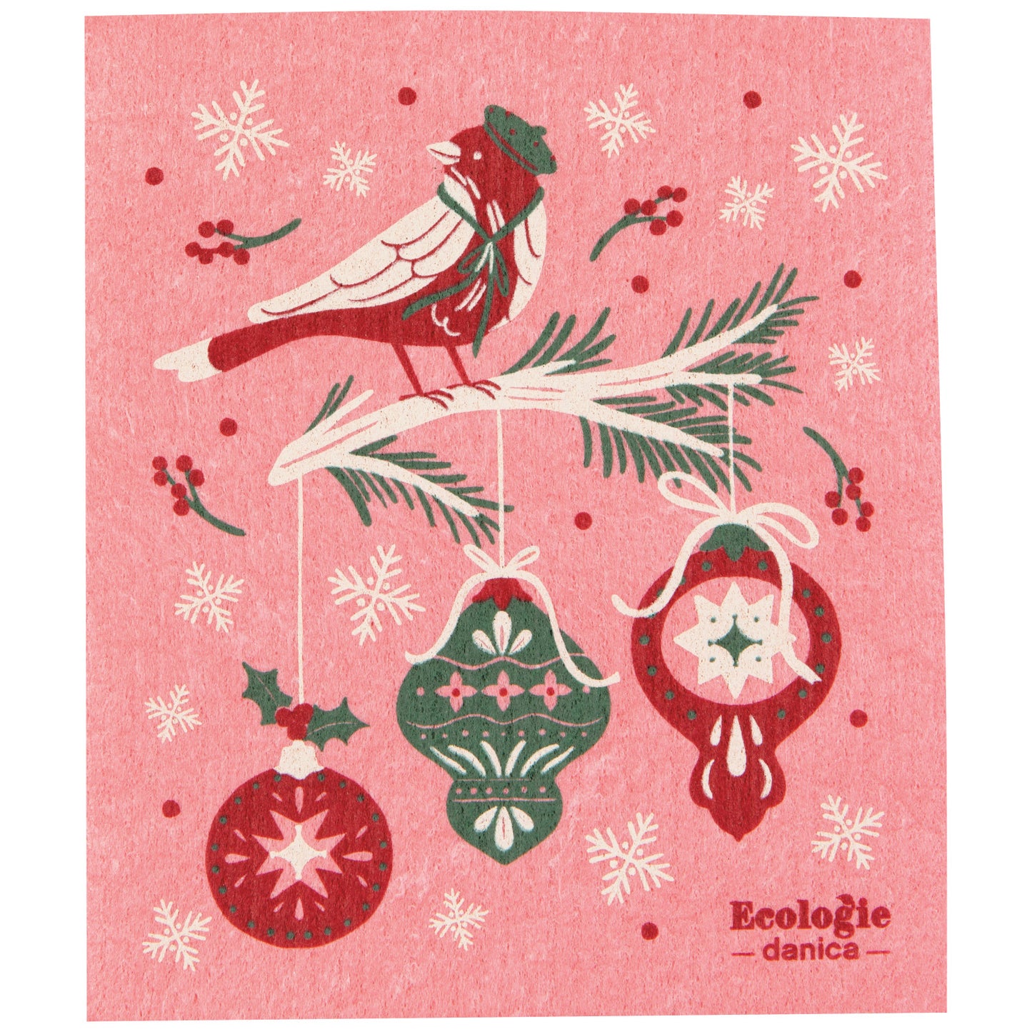 Season's Tweetings Swedish Dish Cloth