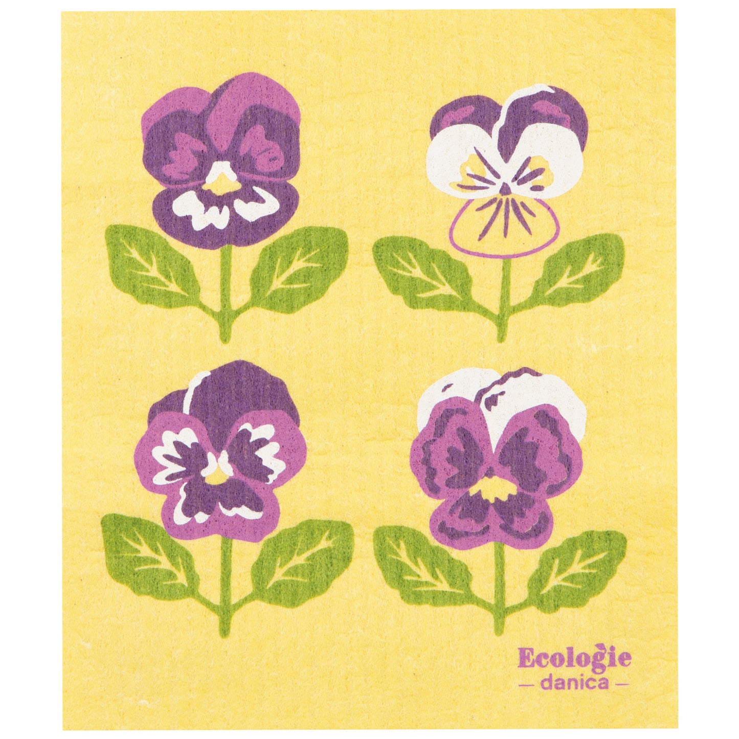 Pansy Swedish Dishcloth