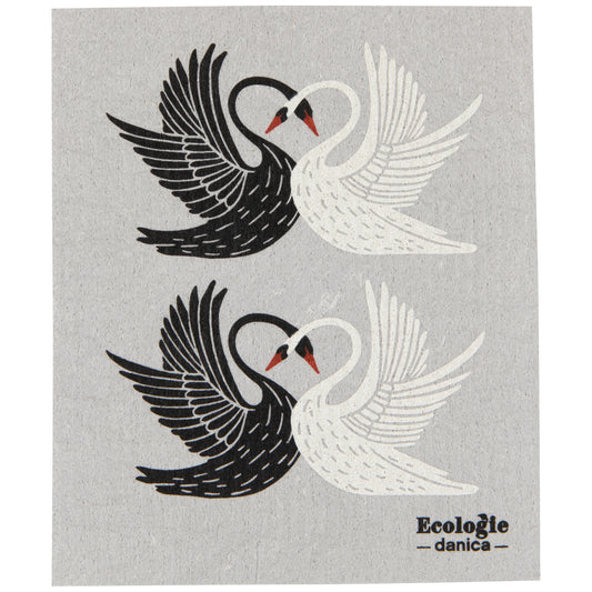Swan Song Swedish Dishcloth